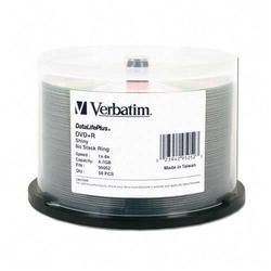 VERBATIM CORPORATION Verbatim DataLifePlus 8x DVD+R Media - 4.7GB - 50 Pack