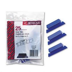 Smead Manufacturing Co. Vinyl Tabs & Inserts for Hanging File Folders, 1/5 Cut, Lavender/White, 25/Pack (SMD64605)
