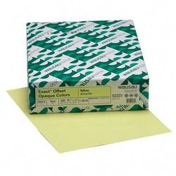 Wausau Papers Wausau Paper Exact Offset Opaque Pastel Colored Paper - Letter - 8.5 x 11 - 24lb - 500 x Sheet - Canary