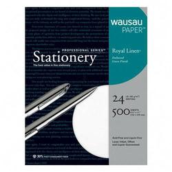 Wausau Papers Wausau Paper Royal Linen Paper - Letter - 8.5 x 11 - 24lb - Linen - 500 x Sheet (74089)