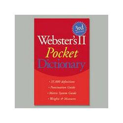 Houghton Mifflin Company Webster's II Paperback Pocket Dictionary (HOU0618406905)