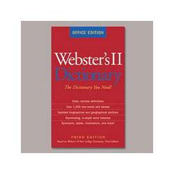 Houghton Mifflin Company Webster's® II Paperback Dictionary, Third Edition, Office Edition (HOU0618552057)