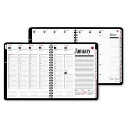 At-A-Glance Weekly/Monthly Appointment Book ,1-Week/Spread, Hourly Appts, 8-1/2 x 11, Black (AAG7086405)
