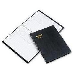At-A-Glance Wirebound Visitor Register Book, 60 Pages, 8-1/2 x 11, Black Cover (AAG8058005)