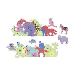 Chenille Kraft Company Wonderfoam Puzzles, Animal Shapes With Letters (CKC4395)