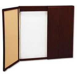 Balt Inc. Wood Conference Cabinet with Magnetic Dry Erase Board, 48 x 48, Mahogany (BLT20631)
