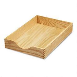 Carver Wood Products Wood Desk Tray, Legal Size, Solid Oak (CVRCW07221)