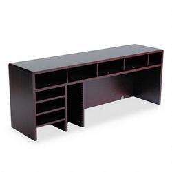 Safco Products Wood High-Clearance Single Shelf Desktop Organizer, 47-1/4 w, Mahogany (SAF3666MH)