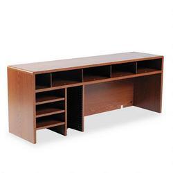 Safco Products Wood High-Clearance Single Shelf Desktop Organizer, 47-1/4 w, Medium Oak (SAF3666MO)