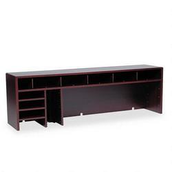 Safco Products Wood High-Clearance Single Shelf Desktop Organizer, 57-1/2 w, Mahogany (SAF3661MH)