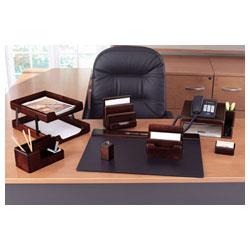 RubberMaid Wood Tones™ Desk Pad, Black, 24 x 19 (ROL62540)