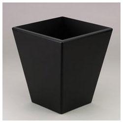 RubberMaid Wood Tones™ Wastebasket, 9-1/2w x 9-1/2d x 10-1/2h, Black (ROL62545)