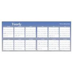 At-A-Glance Write-On/Wipe-Off 6-Month Format Yearly Wall Organizer, Dated, 60 x 26 (AAGA177)