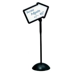 Safco Products WriteWay™ 2-Sided Adj. Standing Arrow Dry Erase 25-1/2w x 12h Message Sign, 60 h (SAF4173BL)