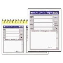 Cardinal Brands Inc. You've Got A Message Book, 7 1/2 x 5 1/4 , Canary/White, 50 Pages (ABFSC5702WS)