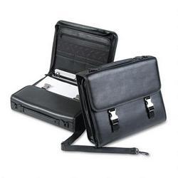 Samsill Corporation Zipper Portfolio/Laptop Case, 1 Binder, 12-1/2w x 4d x 11-3/4h, Black (SAM15690)