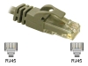 CABLES TO GO 10FT CAT 6 CROSSOVER GREY RJ45M/M 550MHZ SNAGLESS