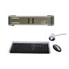 IOGEAR 2-Port MiniView Dual View KVMP Switch with Wireless Mouse and Keyboard