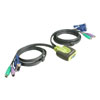 IOGEAR 2 Port PS/2 KVM Switch w/ Built-in Cables