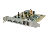 StarTech.com 3-Port USB 2.0 / 2-Port IEEE-1394 FireWire Slot Saver PCI Card