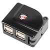 Targus 4-Port Travel USB 2.0 Hub with Notebook Light - Black/Red/Grey