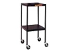 Bretford Manufacturing Inc. 42-E4 42-inch Black AV Cart with 4-inch Casters / Electrical Unit
