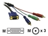 CABLES TO GO 50FT HDTV CABLE-HD15 MALE TO 3 RCA MALE