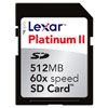 Lexar Media 512 MB Platinum II 60X Secure Digital Memory Card