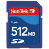 SanDisk 512 MB Standard Secure Digital Card