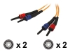 CABLES TO GO 62.5/125 Multimode Duplex Fiber Cable - 3.28 ft