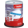 Imation 700 MB 52X White Inkjet Printable CD-R - 100-Pack Spindle