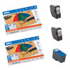 DELL 922 Photo Bundle - 1 High-Capacity Color / 2 Photo Ink Cartridges / 2 100-Sheet 4x6 Premium Photo Paper( Series 5 )