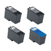DELL 966 4-Pack: 3 High Capacity Black / 1 High-Capacity Color Ink ( Series 7 )