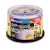 Memorex CD-R Music, 80 Minute, 700MB, 40X, Cool Color (25-Pack Spindle)