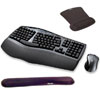 Logitech Cordless Desktop Comfort Laser Keyboard/Mouse, WaveRest Gel Mouse Pad, and WaveRest Keyboard Wrist Support Bundle