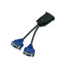 PNY Technologies DMS-59 to Dual VGA Connector Cable 8-inch