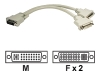 Cables Unlimited DVI-D 29-pin Splitter Cable - 12.14 in