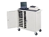 Bretford Manufacturing Inc. LAP18EFR-GM 18-Unit Notebook Storage Cart with 5-inch Casters / Front Electrical Unit