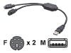 Belkin Inc Male to Female USB to PS/2 Adapter