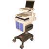 Rubbermaid Medical Solutions Mobile Medication Cart for Laptop 8 Drawers no locking side bins no AC power system
