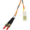 CABLES TO GO Multimode LC/ST Duplex Fiber Patch Cable with Clips 32.8 ft