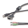 Belkin Inc OmniView KVM USB Cable for SOHO Series with Audio - 10 ft
