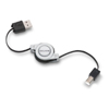 Belkin Inc Retractable Hi-Speed USB 2.0 Cable - 3 ft