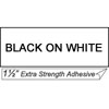 Brother TZS261 1.5-inch x 26.2-feet Black/White Extra Strength Laminated Tape