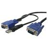 StarTech.com USB Ultra-Thin 2-in-1 KVM Cable for SV831HD/ SV1631HD KVM Switches - 10 ft