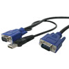 StarTech.com USB Ultra-Thin KVM Cable 6 ft