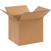 10"(L) x 9"(W) x 9"(H) - Staples Corrugated Shipping Boxes