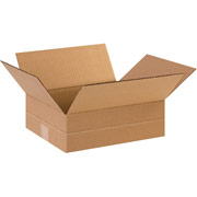12"(L) x 10"(W) x 4"(H)- Staples Multi-Depth Corrugated Shipping Boxes