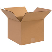 12"(L) x 12"(W) x 10"(H) - Staples Corrugated Shipping Boxes