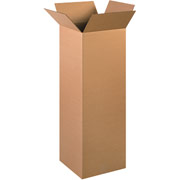 12"(L) x 12"(W) x 36"(H)- Staples Corrugated Shipping Boxes